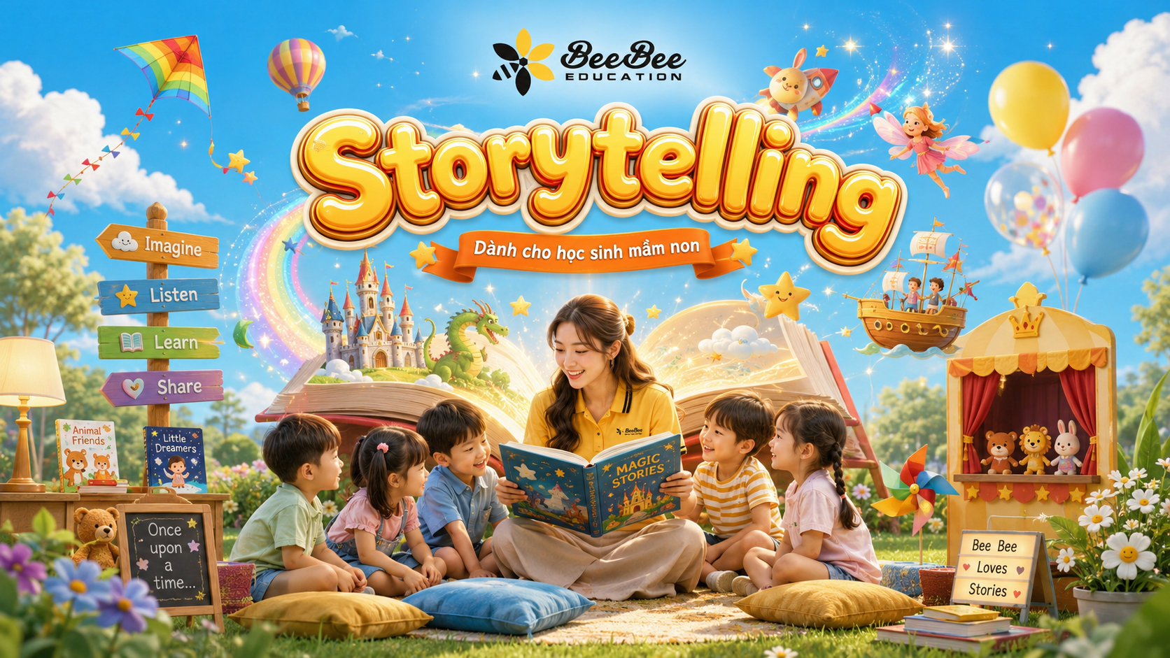 Ảnh bài viết 🌻 CHƯƠNG TRÌNH MẦM NON: STORYTELLING GIÚP CON YÊU TIẾNG ANH 🌻