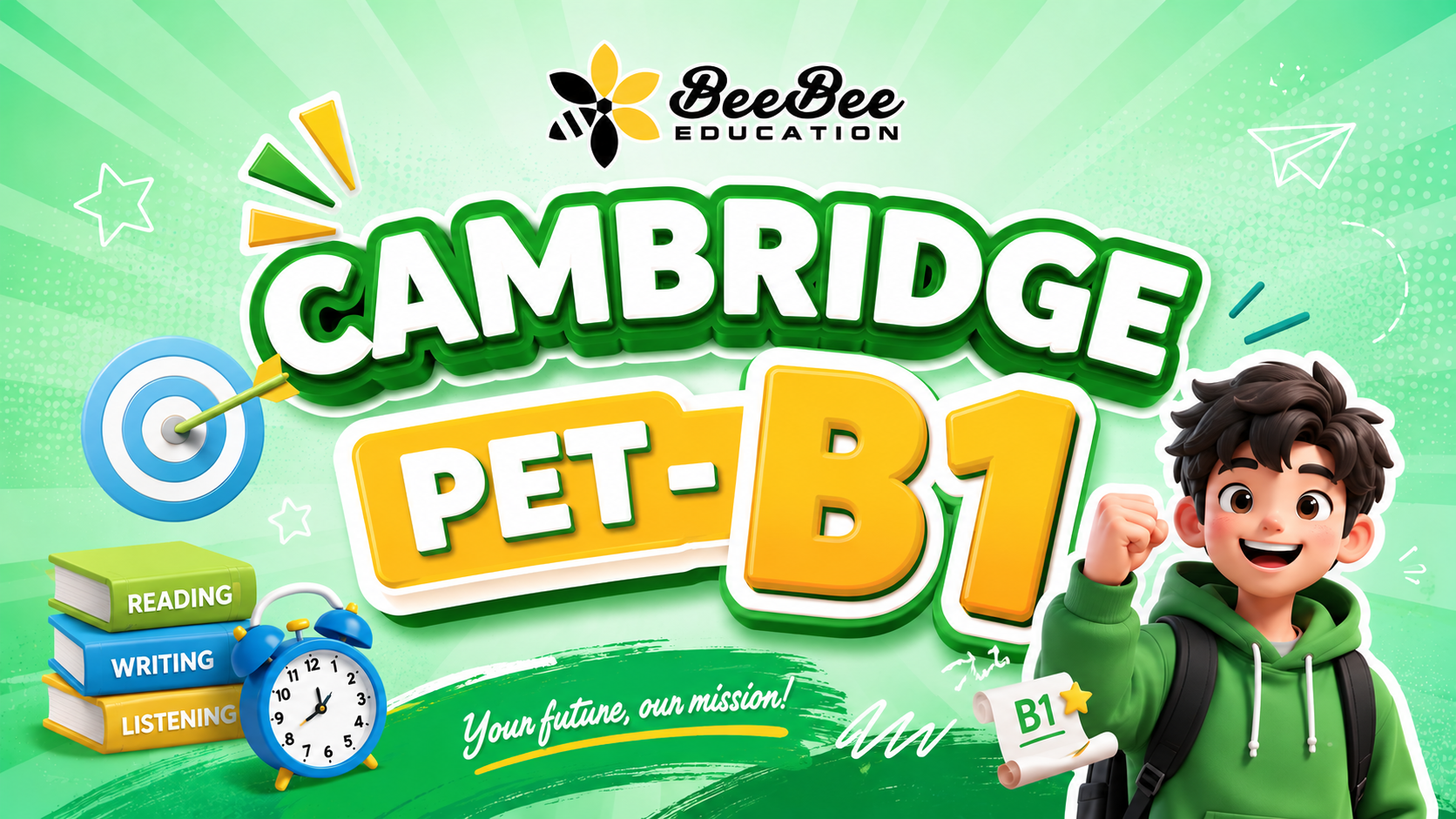 Khóa học Cambridge Pet B1 - Chương Trình Nội Bộ